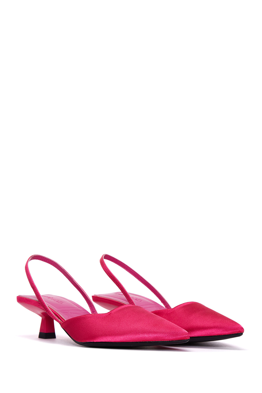 Women's Pink Pointed Toe Heeled Shoes