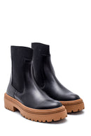 Women's Leather Thick Soled Chelsea Boots | Derimod