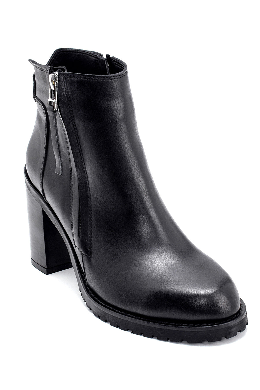 Women's Leather Heeled Boots