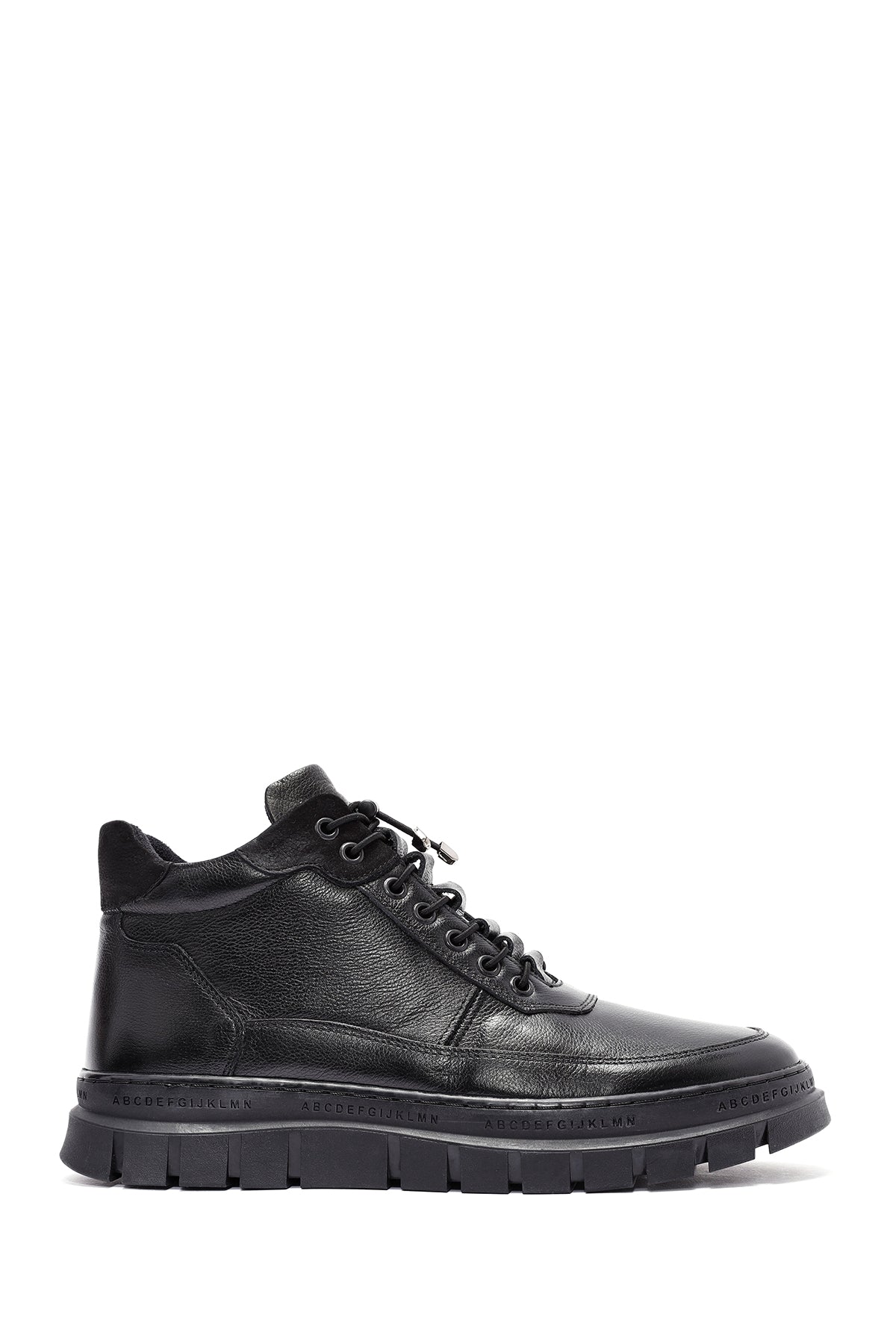 Men's Black Lace-Up Leather Casual Boots 24WFD7520FT | Derimod