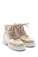 Women's Suede Leather Thick Soled Boots | Derimod