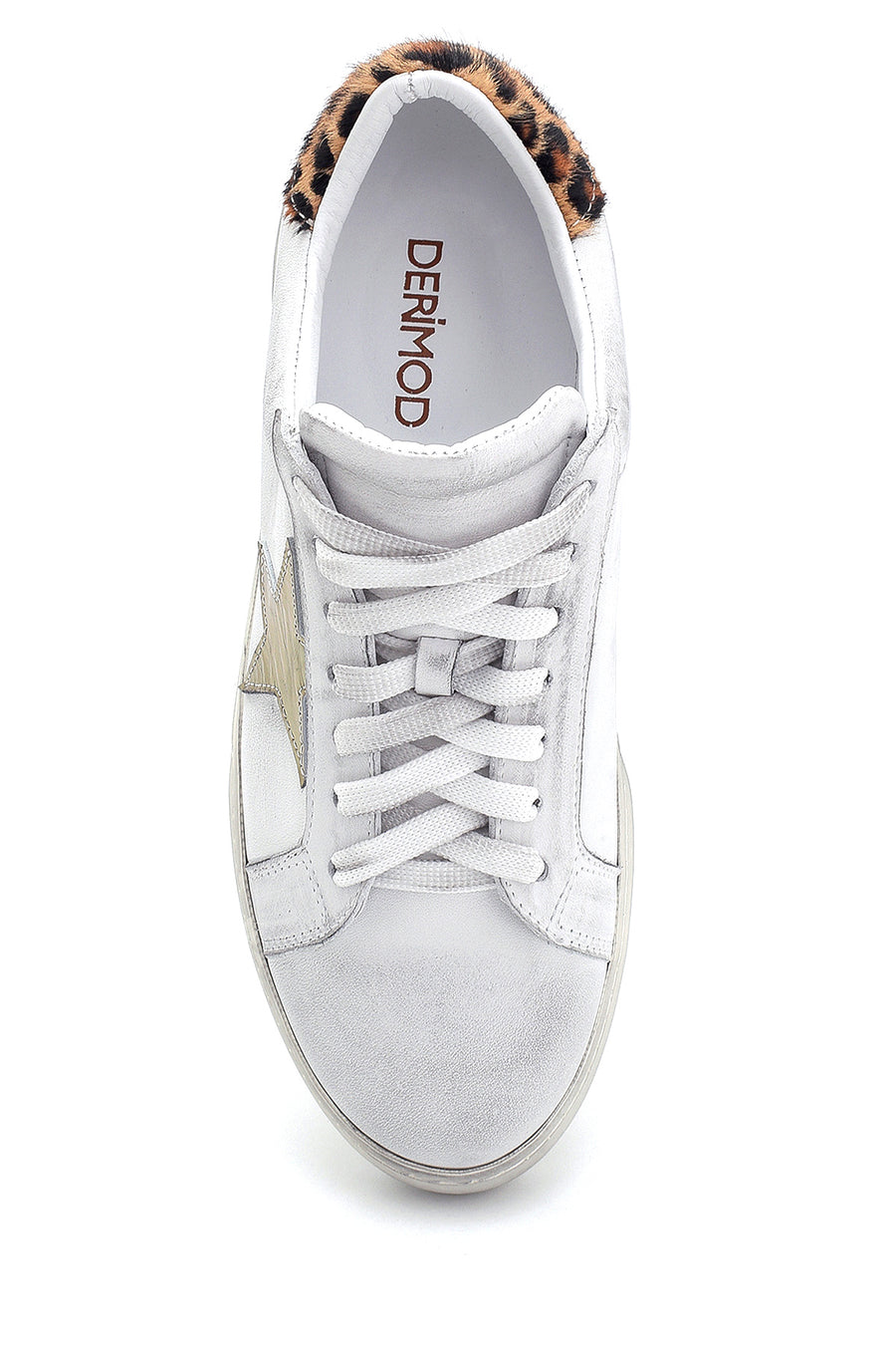 Women's Leather Star Detailed Sneaker