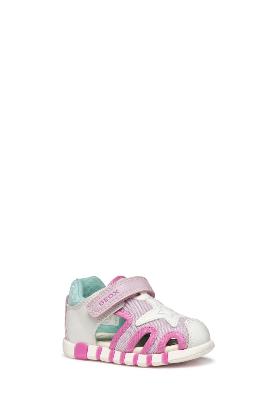 Geox Baby Girl White B Sandal Iupidoo A - Synth + Mesh Strappy Fabric Sandal