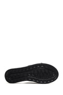 Women's Black Thick Sole Buckle Leather Slippers | Derimod
