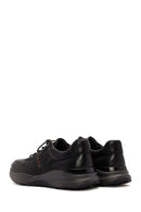 Men's Black Lace-up Leather Sneaker | Derimod