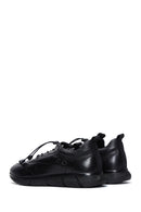 Men's Black Leather Casual Sneaker | Derimod