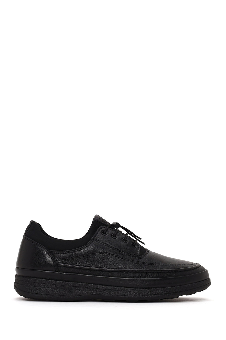 Male Black Lace-Up Leather Casual Shoes WM832004DV | Derimod