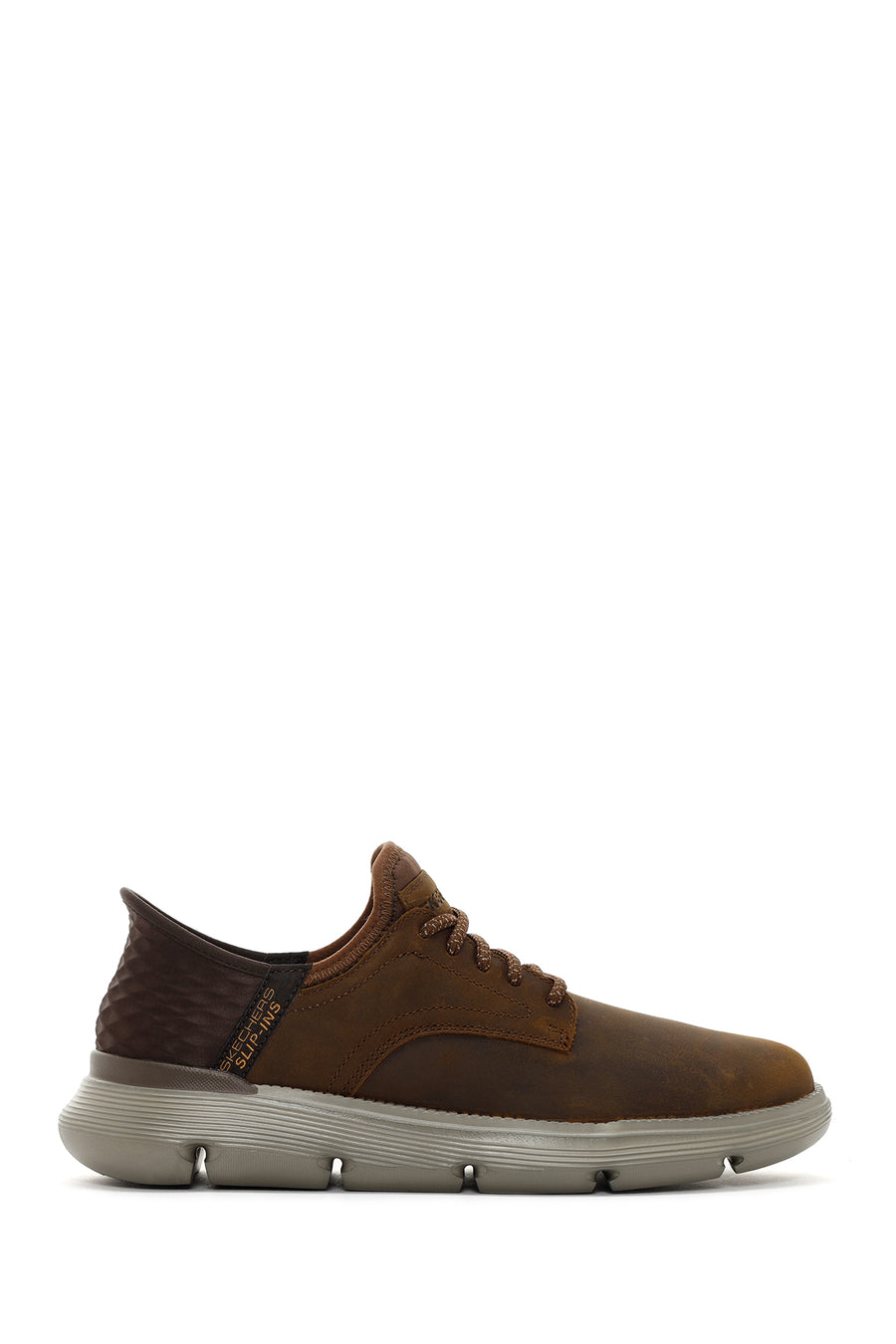 Skechers Men's Brown Garza Gervin Leather Sneaker 205046 CDB | Derimod