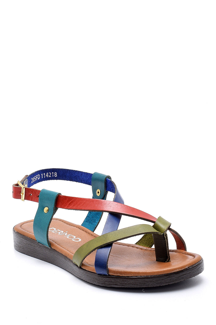 Women's Colorful Leather Sandals