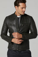 Irving Men's Leather Jacket | Derimod