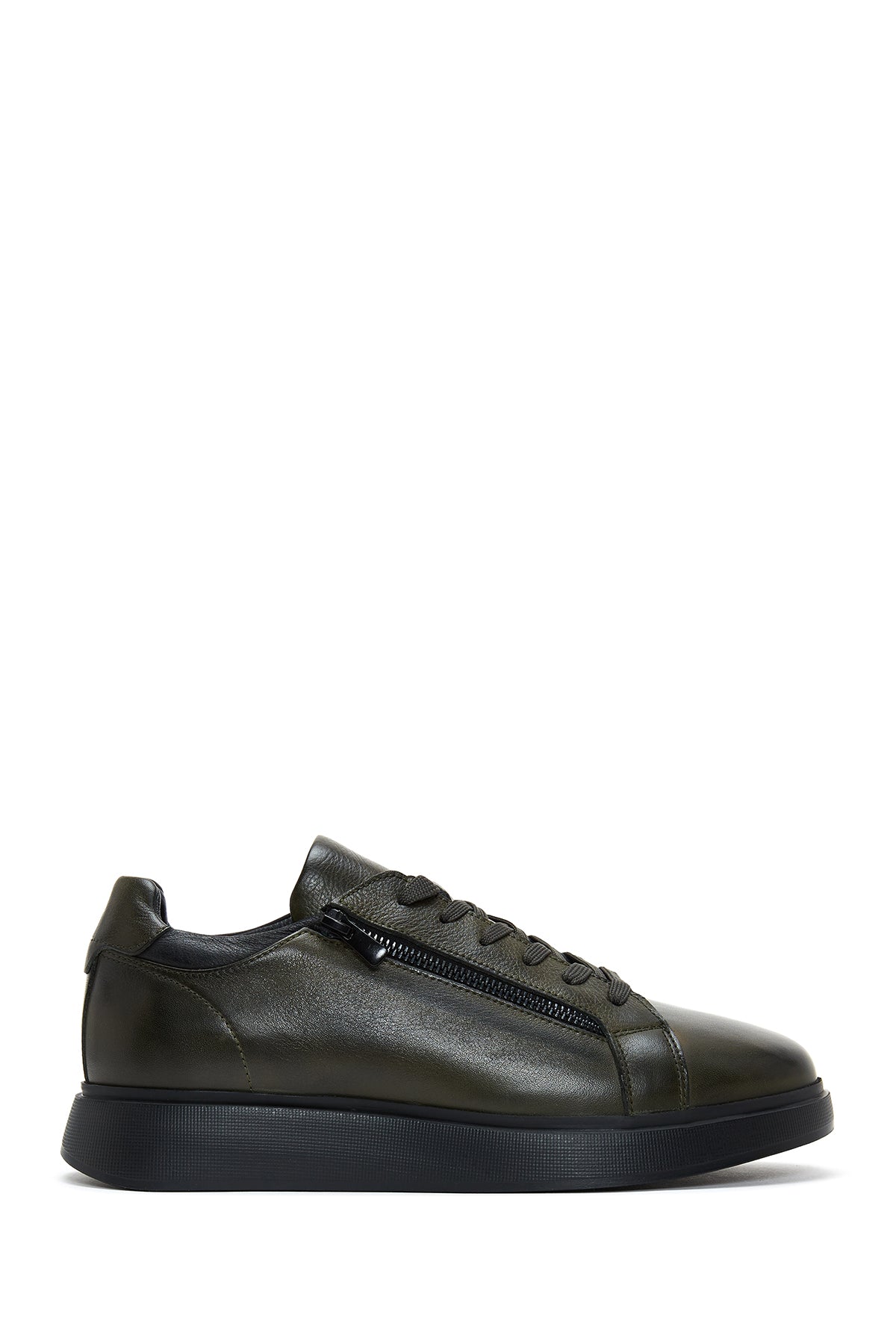 Erkek Haki Deri Sneaker 22WFD613318 | Derimod