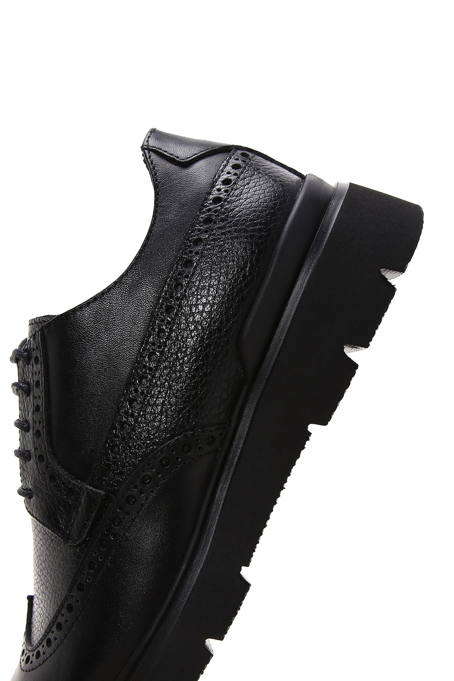 Men's Black Lace Up Leather Casual Shoes