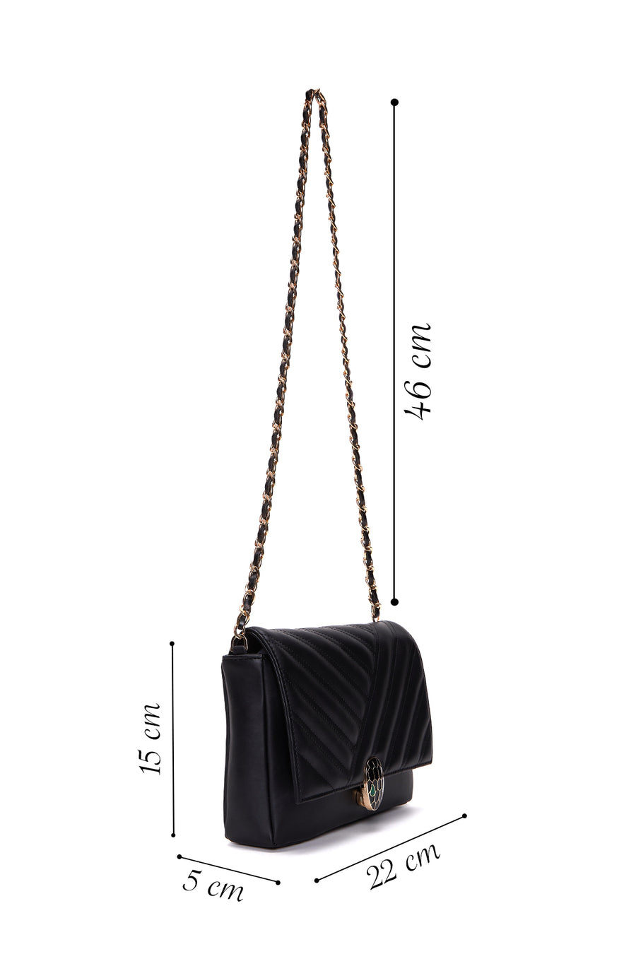 Women's Black Crossbody Bag