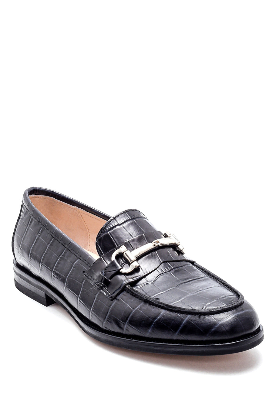 Women's Leather Crocodile Pattern Loafer