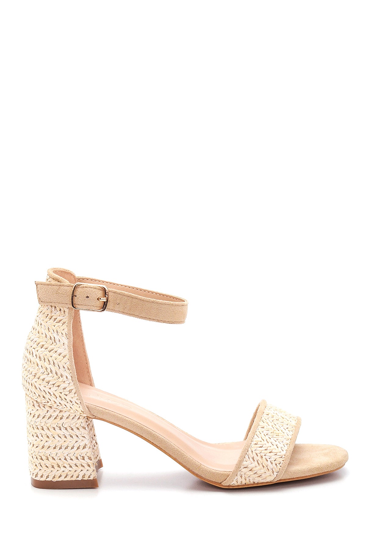 Women's Straw Heel Sandals 22SFE4705M7 | Derimod