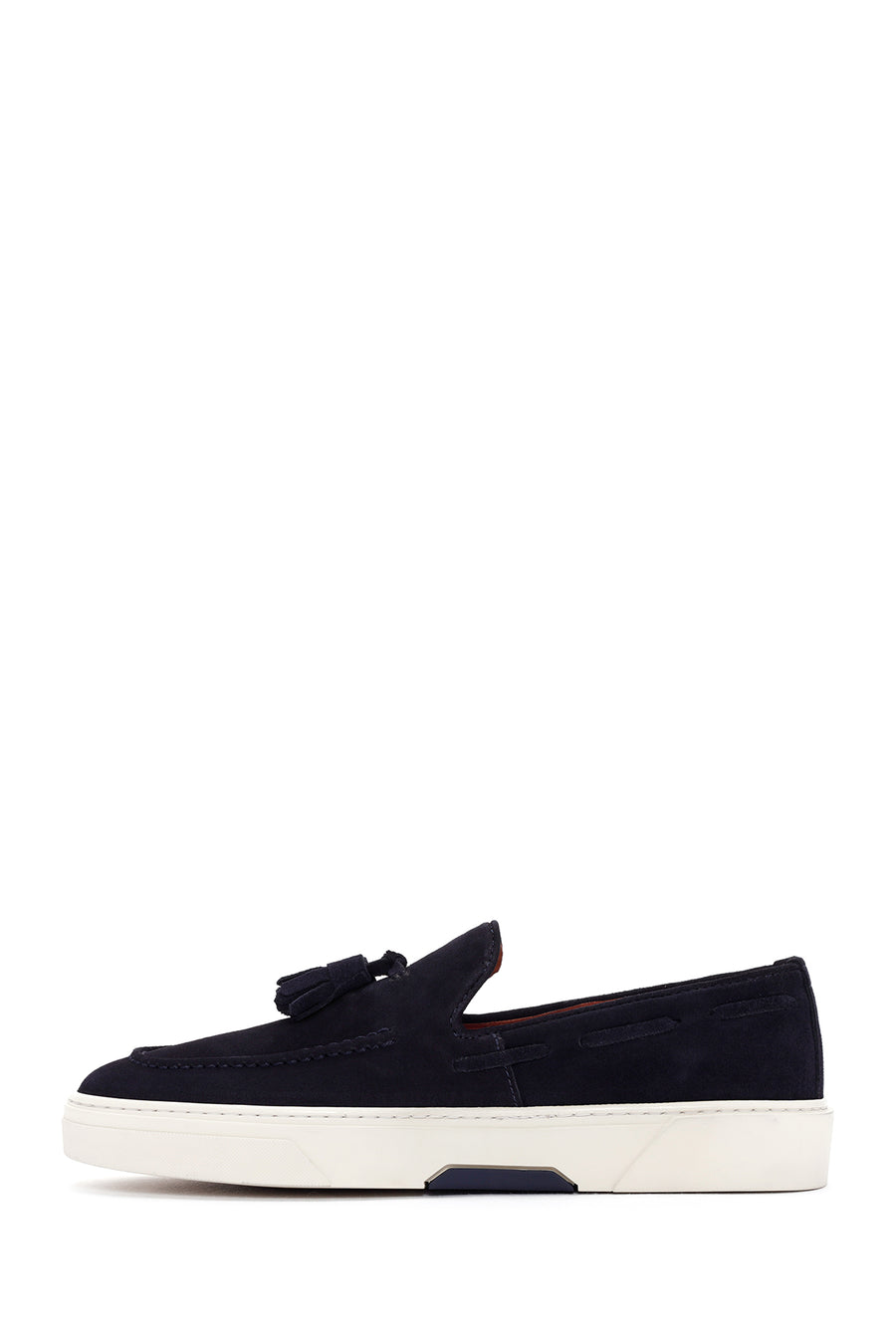 Derimod Fly Men's Navy Blue Suede Leather Casual Loafer