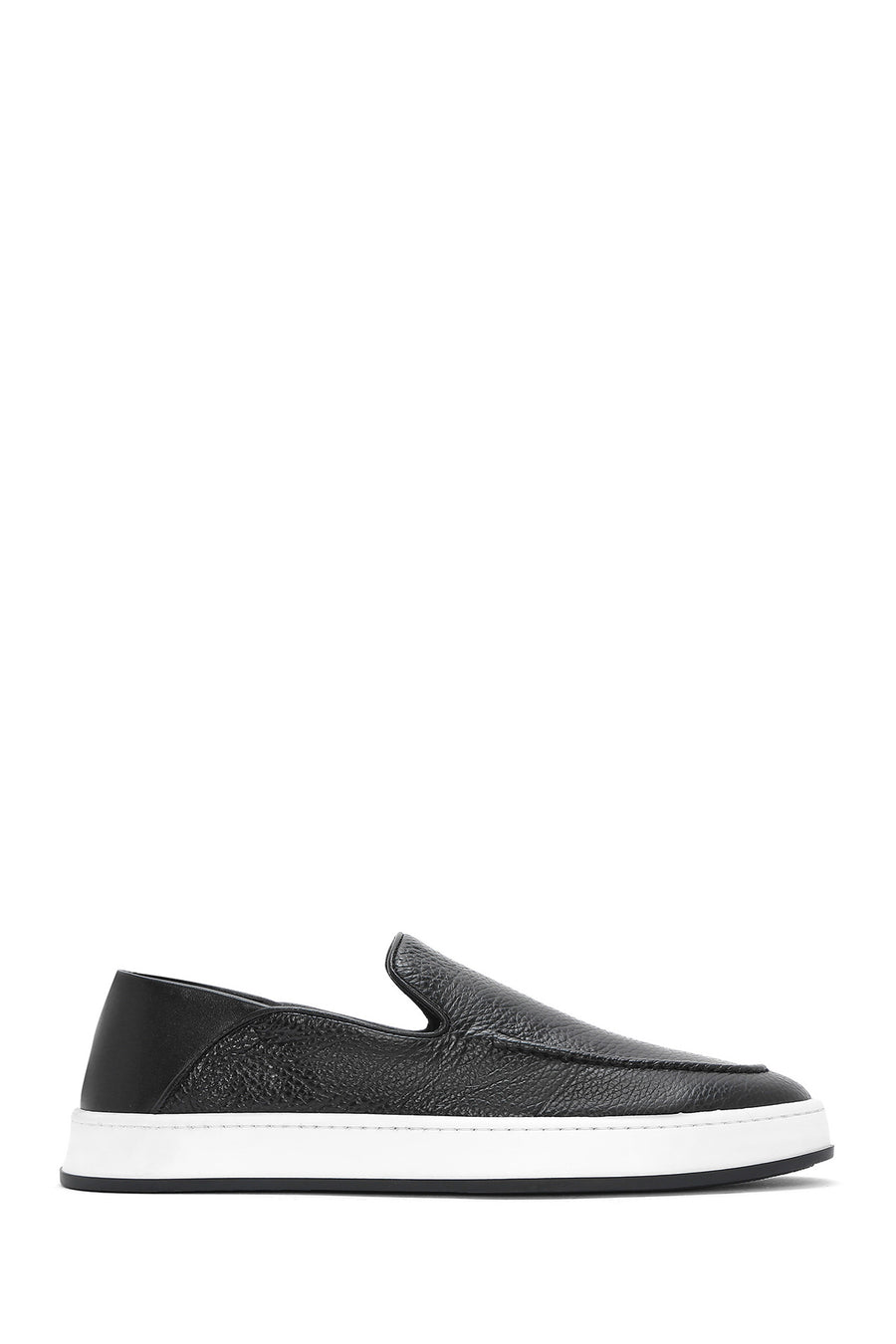 Erkek Siyah Deri Casual Loafer 25SFD6309FT | Derimod