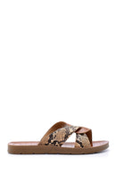 Women's Snakeskin Patterned Slippers | Derimod