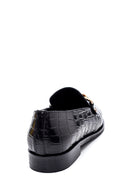 Women's Leather Chain Detailed Loafer | Derimod