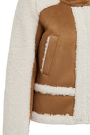 Kaprun Women's Beige Short Teddy Coat | Derimod