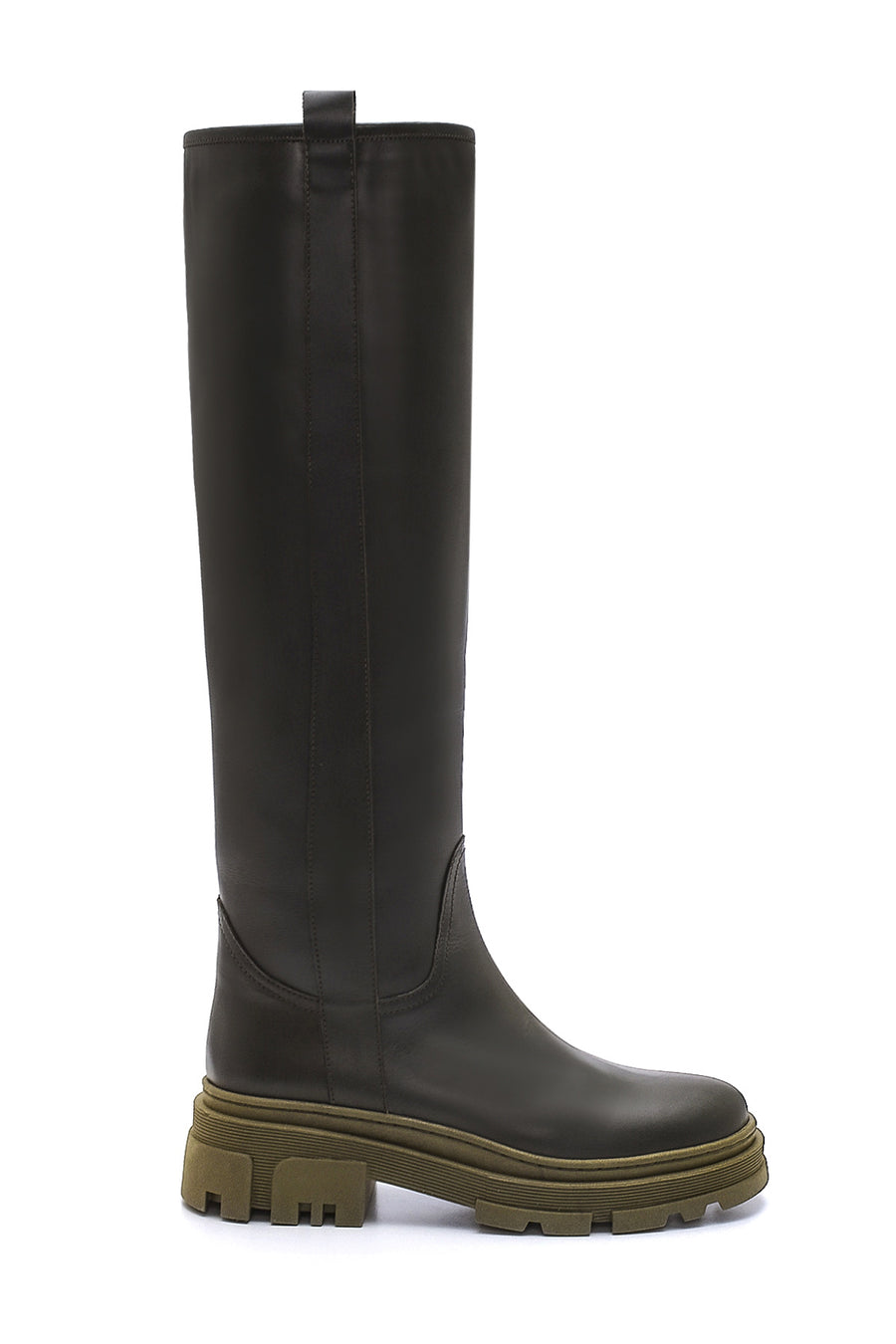 Women's Leather Zippered Boots 21WFD201418 | Derimod