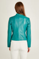 Viola Women's Leather Jacket | Derimod
