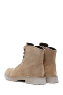 Men's Mink Leather Boots Flat Boots | Derimod