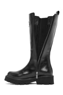 Harley Davidson Kadın Siyah Spiez Fermuarlı Deri Çizme | Derimod