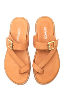 Women's Leather Flip Flops | Derimod
