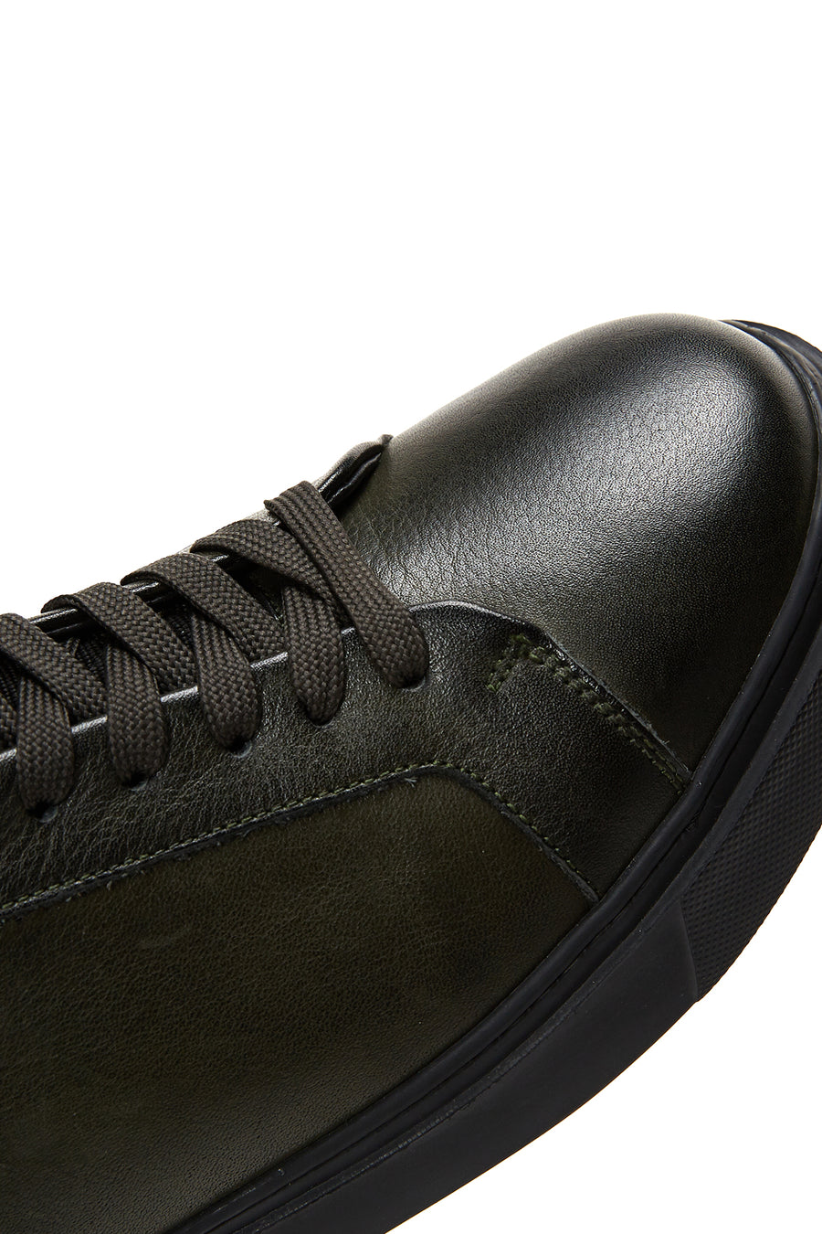 Erkek Yeşil Deri Sneaker