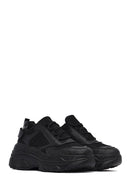 Woman Black Lace-Up Chunky Sneaker | Derimod