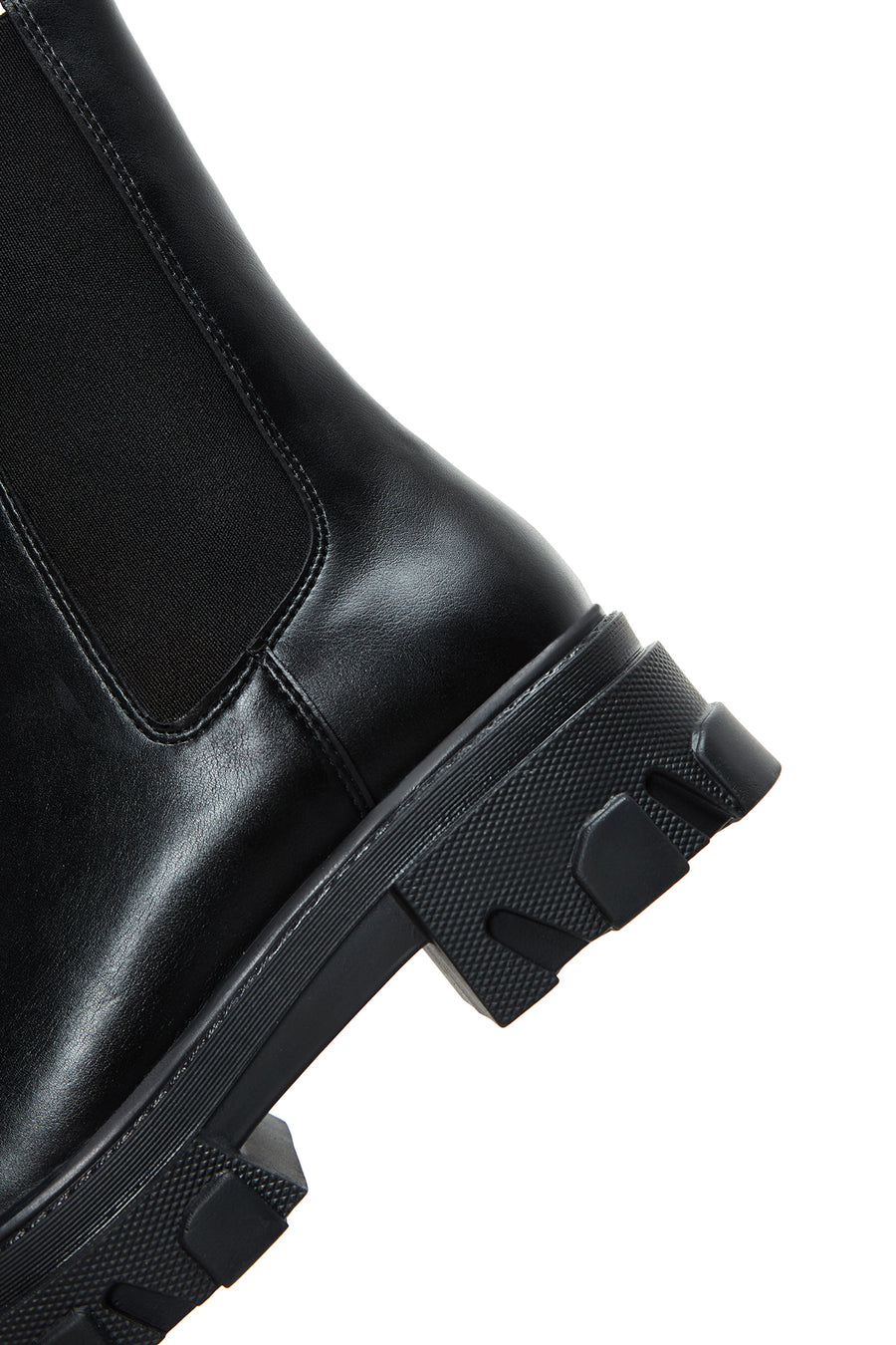 Women's Black Thick Soled Chelsea Boots