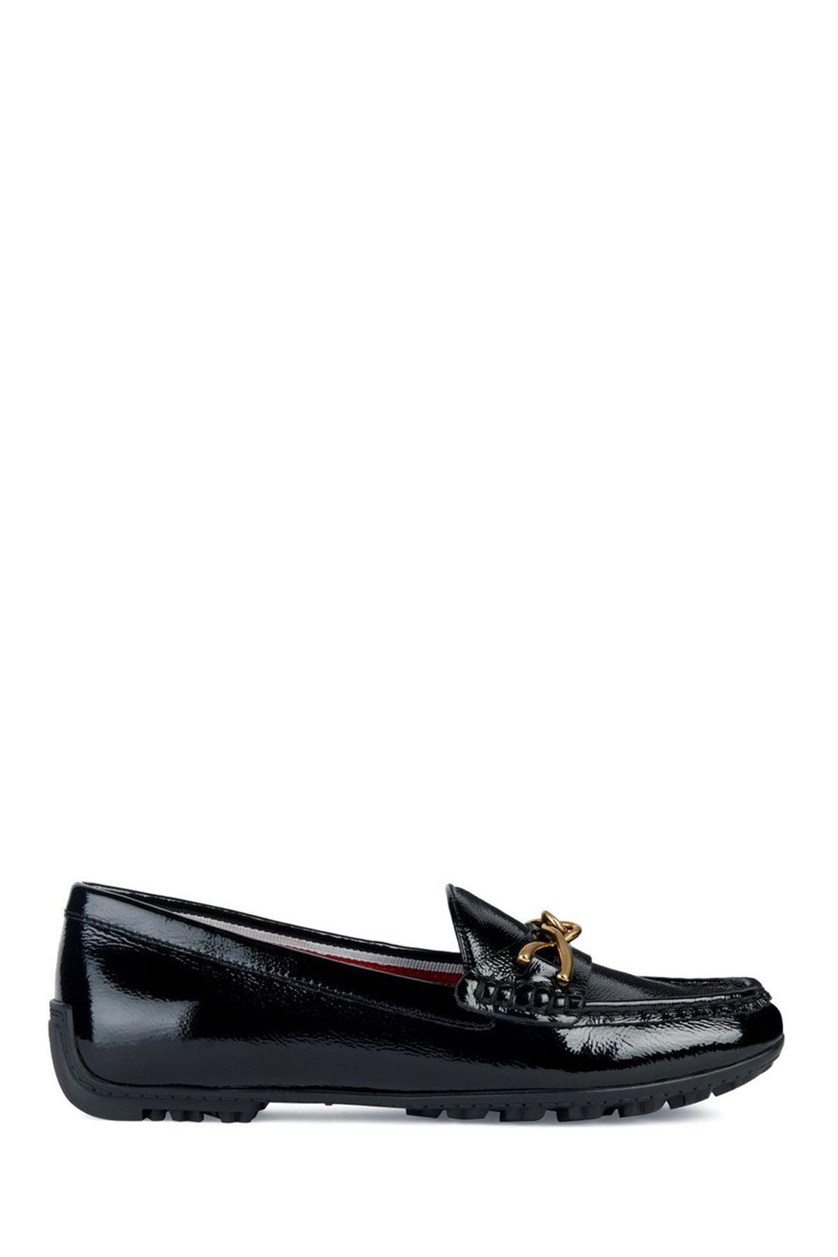Geox Kadın Siyah Kosmopolıs + Grıp Rugan Deri Loafer D35RCB00067C9999 | Derimod