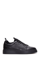 Men's Black Lace-up Leather Sneaker | Derimod