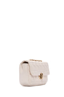 Women's Cream Long Strap Quilted Crossbody Bag | Derimod