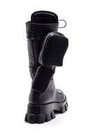 Women's Leather Bag Detailed Boots | Derimod