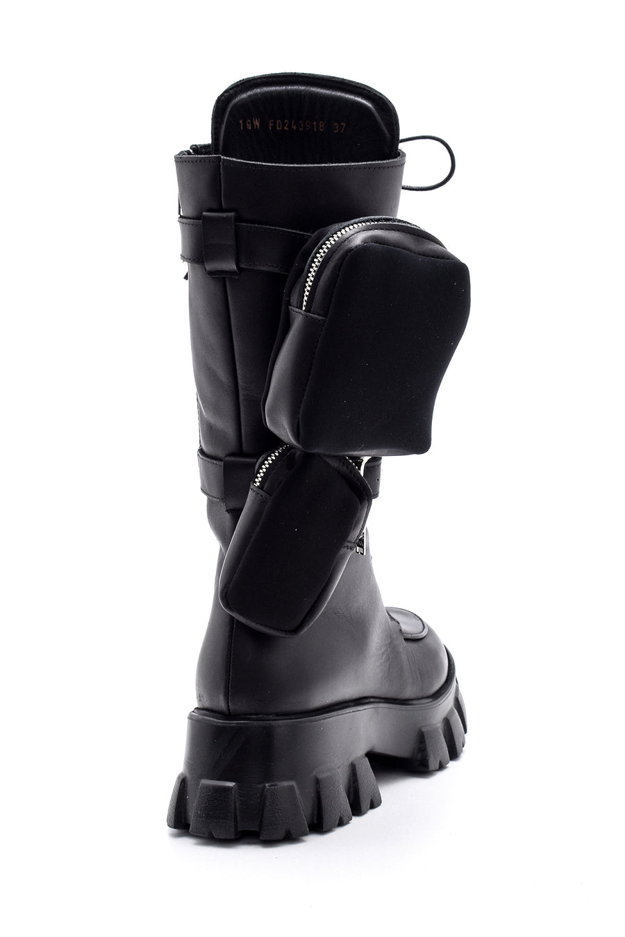 Women's Leather Bag Detailed Boots