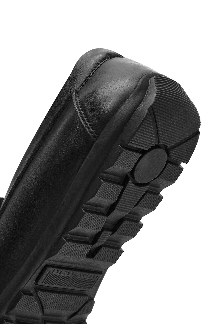 Men's Black Leather Casual Loafer
