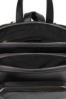 Women's Black Leather Backpack | Derimod