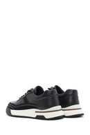 Male Black Lace-Up Leather Sneaker | Derimod