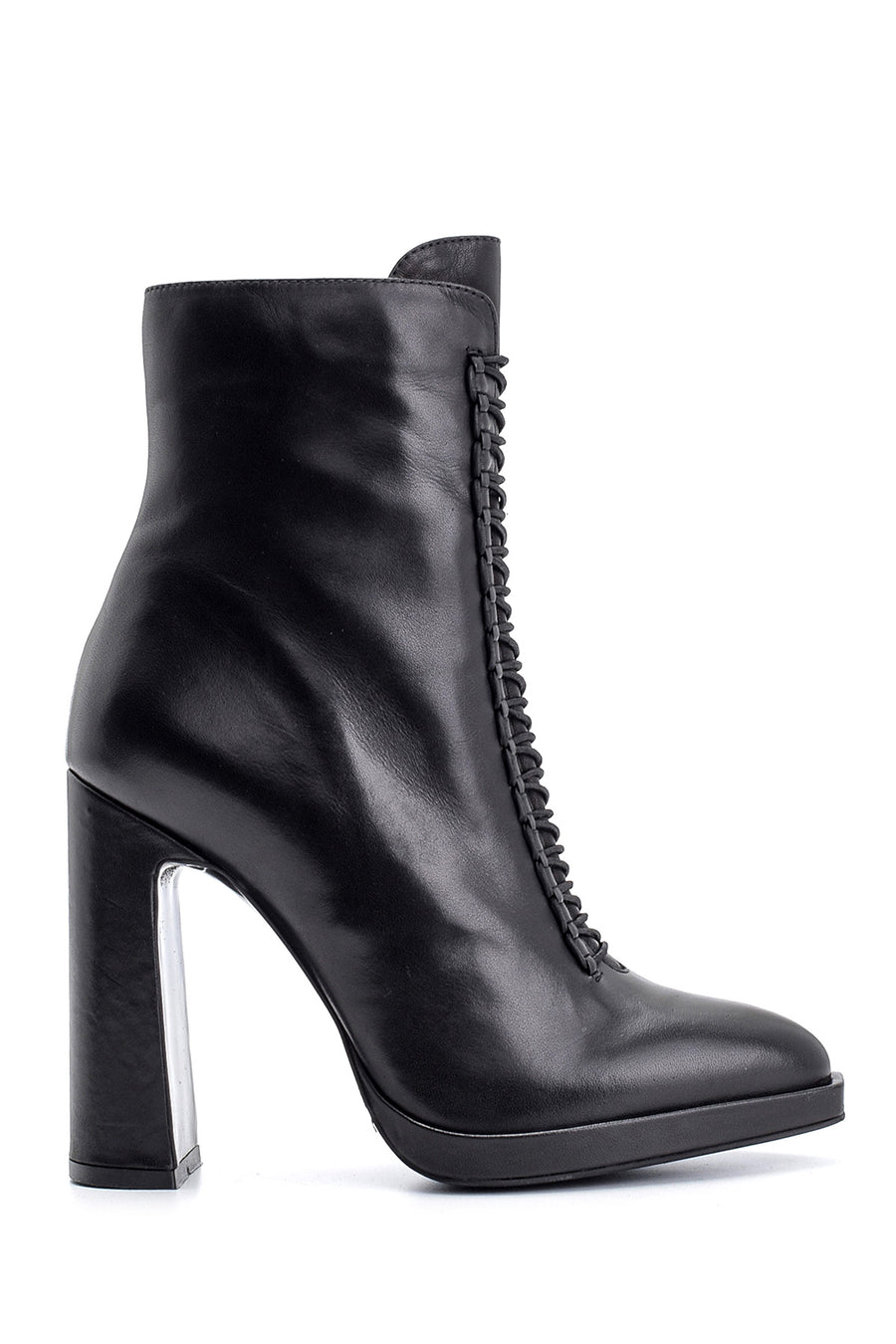 Women's Heeled Leather Boots 19WFD162518 | Derimod