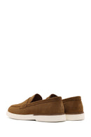 Men's Tan Suede Leather Casual Loafer | Derimod
