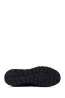 Woman Black Stone-Detail Leather Comfort Shoes | Derimod