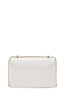 Woman White Chain Strap Braided Crossbody Bag | Derimod