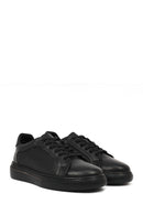 Male Black Lace-Up Leather Sneaker | Derimod