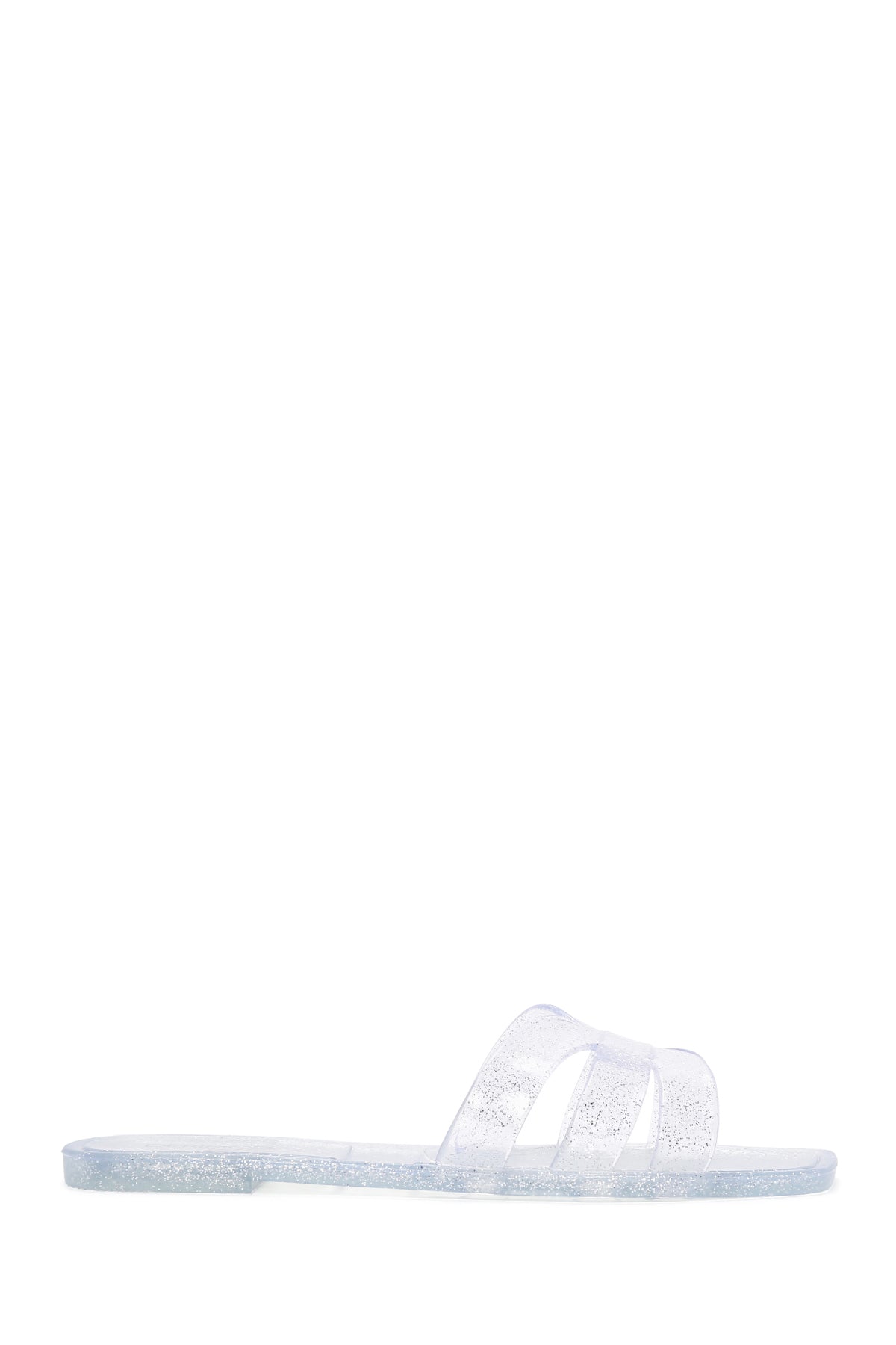 Women's Silver Transparent Jelly Slippers 24SFE4918PV | Derimod