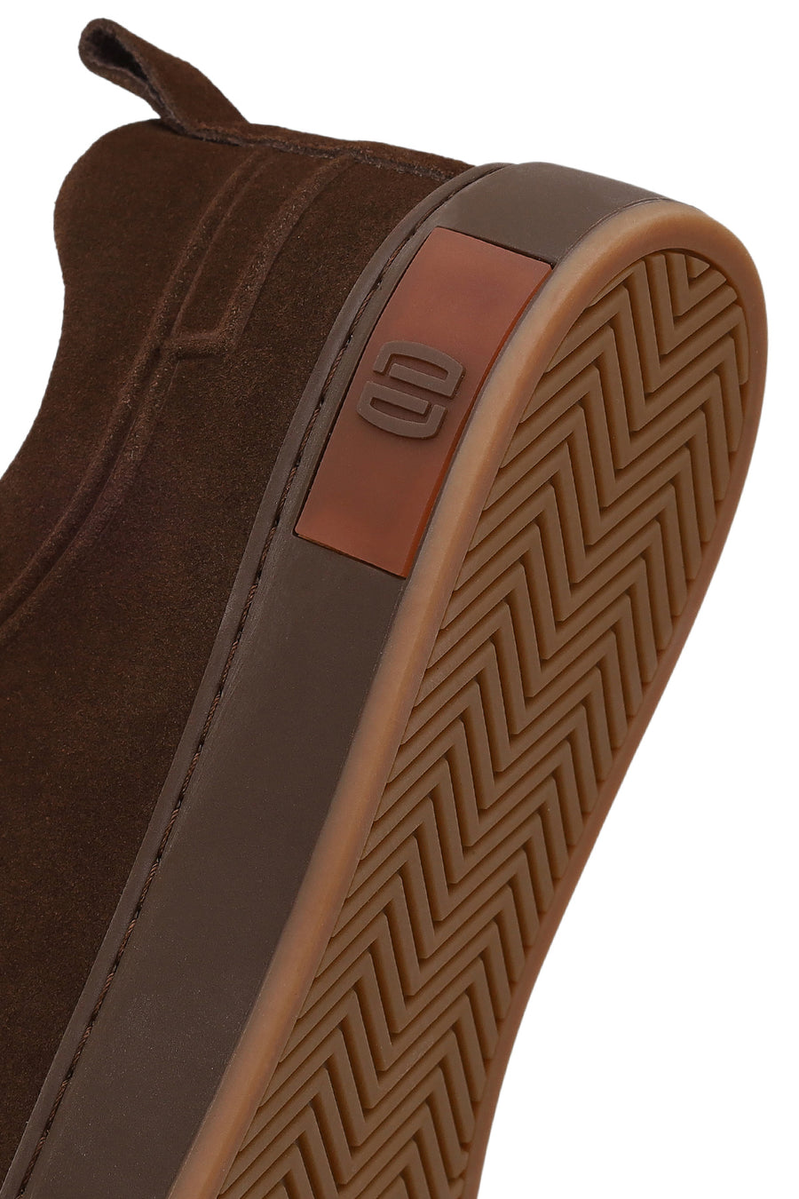 Male Brown Thick-Soled Suede Leather Sneaker