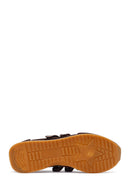 Women's Brown Strapped Suede Leather Ballet Flats | Derimod