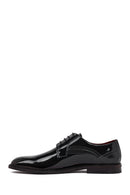 Men's Black Lace-up Patent Leather Classic Shoe | Derimod