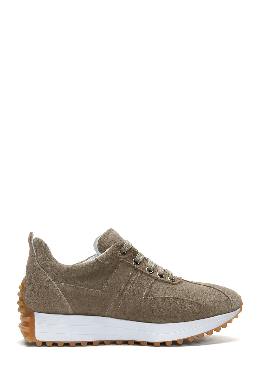 Women's Leather Suede Sneaker 22SFD132010 | Derimod